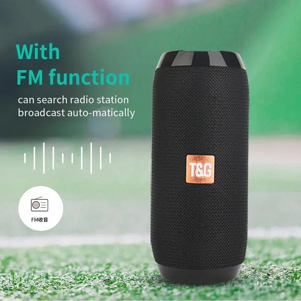 Enceinte Bluetooth Portable T&G — 10W Waterproof IPX5, FM Radio & 10H Autonomie | Novatek Studio