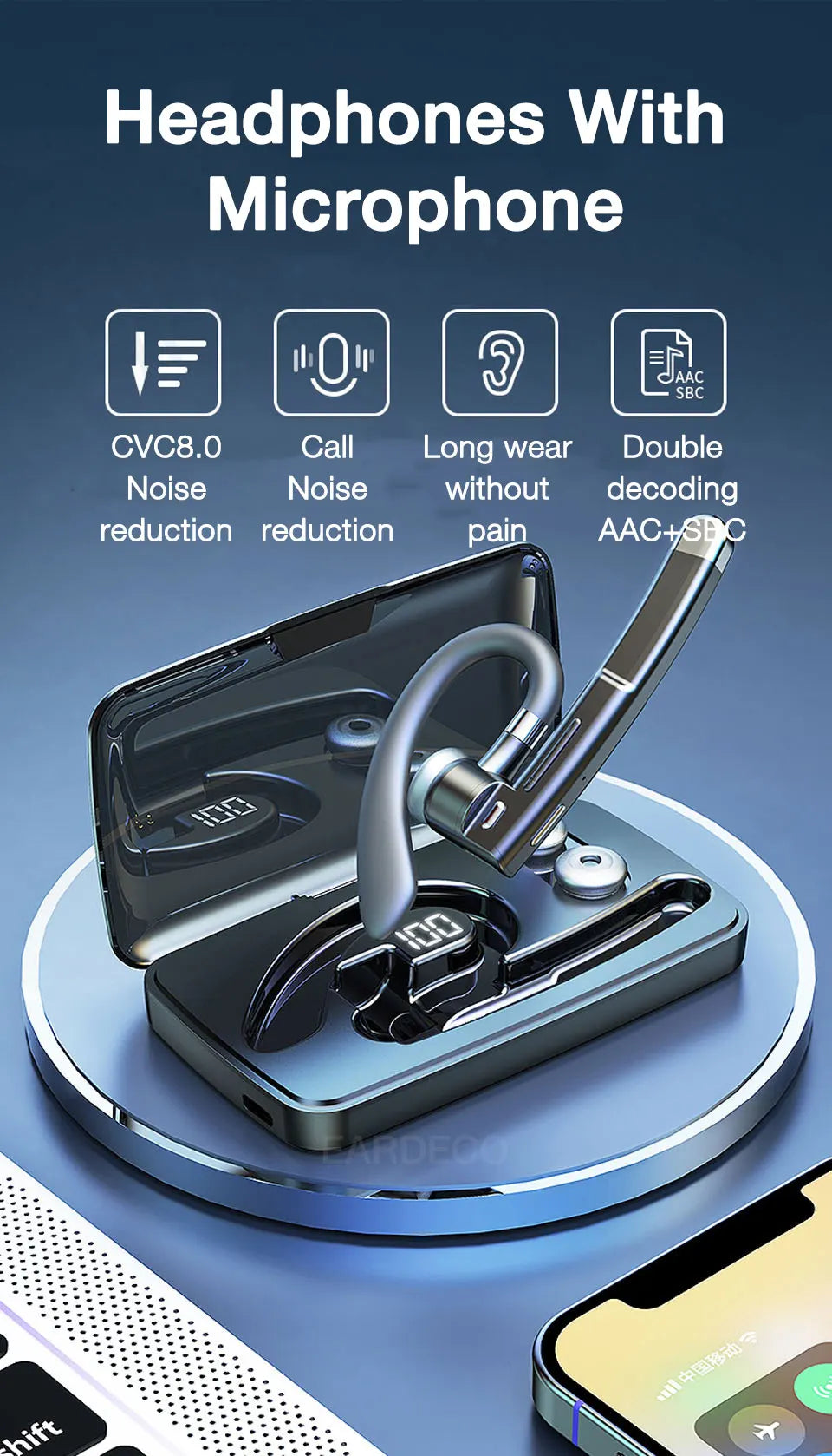 Écouteurs TWS Bluetooth 5.1 — Waterproof, 108dB HiFi, Micro HD & Boîtier USB-C | Novatek Studio