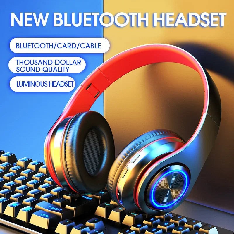 Casque Bluetooth 5.0 Pliable — ANC, 8H, FM Radio, Carte TF & Mousse Mémoire | Novatek Studio