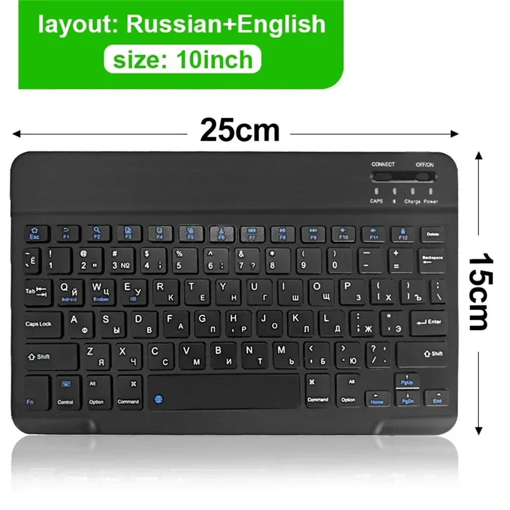 Clavier Bluetooth Mini 10" AZERTY — Rechargeable, Compatible Android/iOS/Windows | Novatek Studio