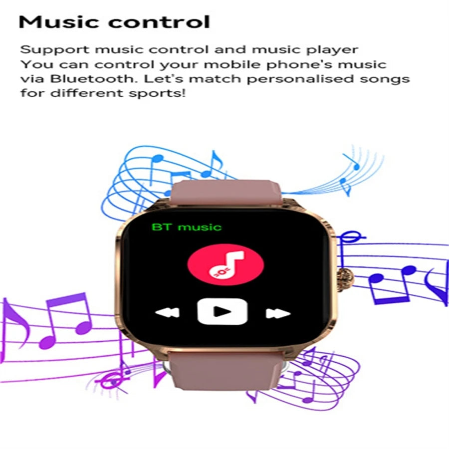 Smartwatch 2.01" — Appels, Santé, Sport & Notifications | Novatek Studio