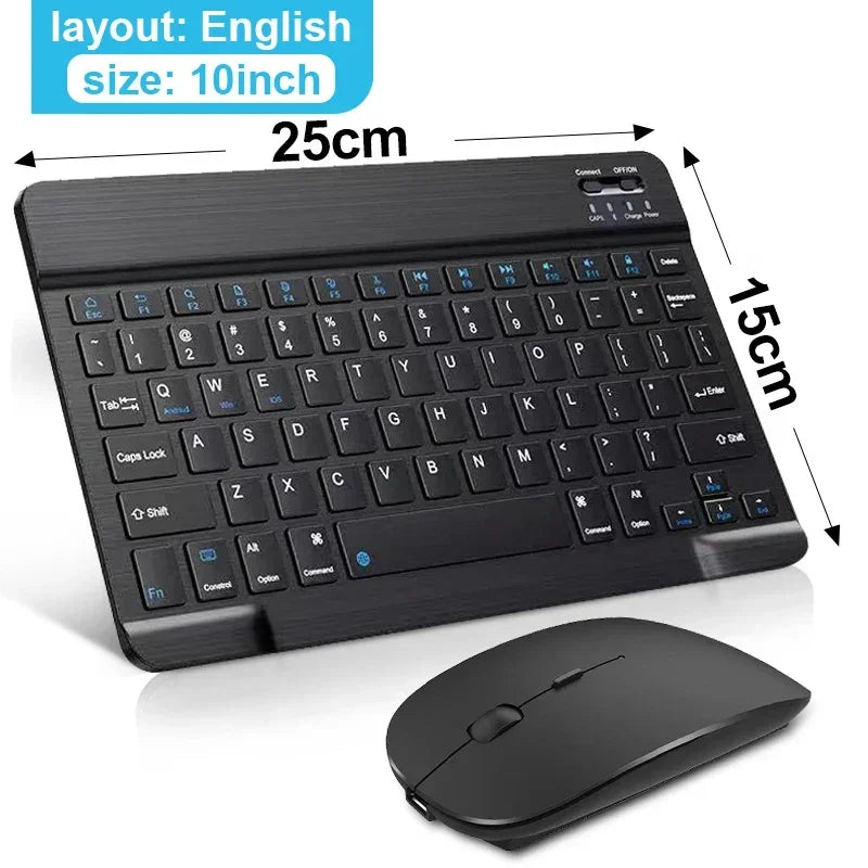 Clavier Bluetooth Mini 10" AZERTY — Rechargeable, Compatible Android/iOS/Windows | Novatek Studio