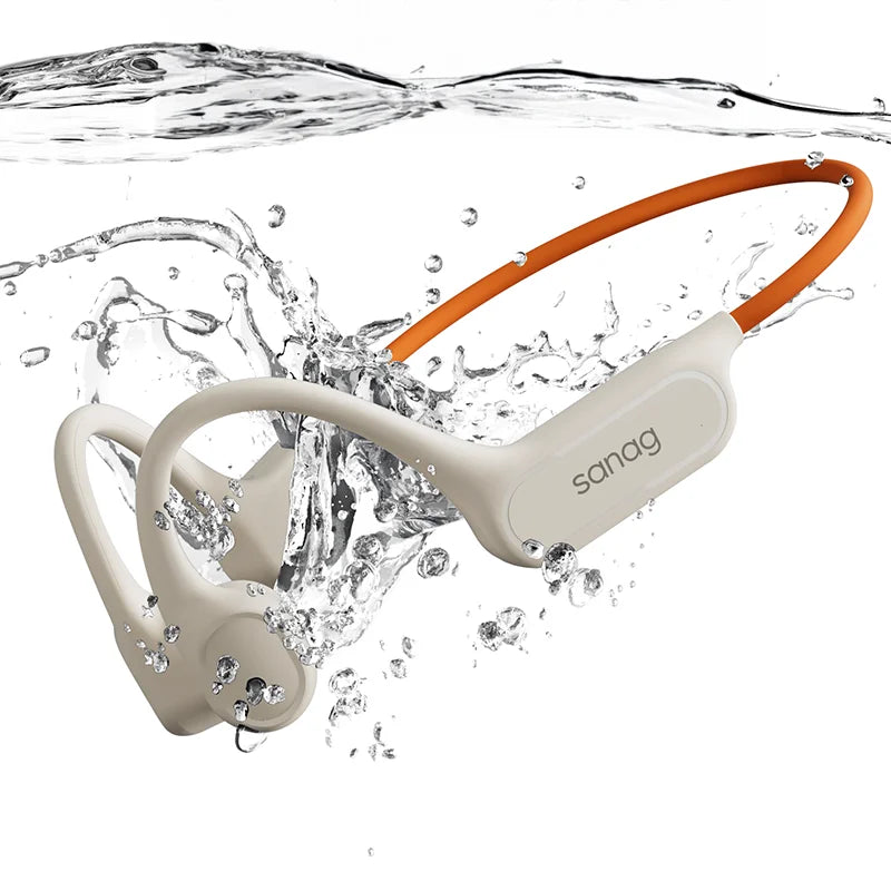 Écouteurs à Conduction Osseuse Sanag B33S — IPX8 Natation, 32Go & Bluetooth 5.3 | Novatek Studio