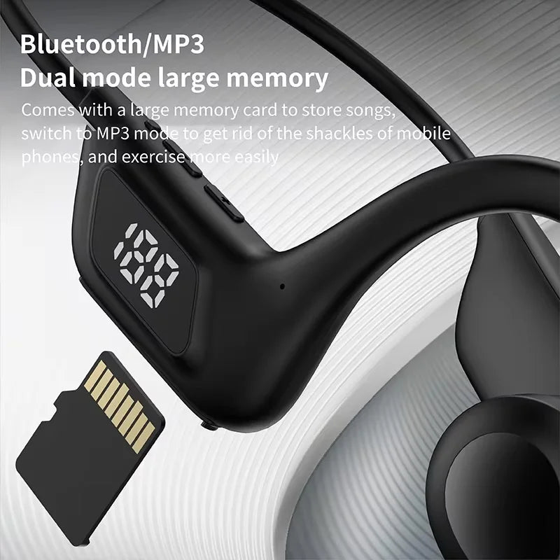 Écouteurs Conduction Osseuse Bluetooth 5.2 — 32H, ANC, Waterproof & Sport | Novatek Studio