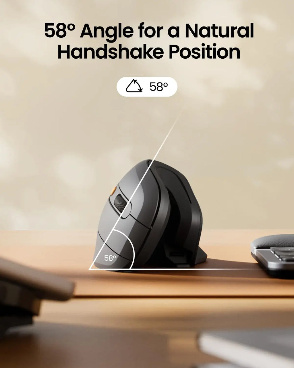 Souris Ergonomique Verticale ProtoArc — Triple Connexion BT+2.4G, Mac/iPad/Windows | Novatek Studio