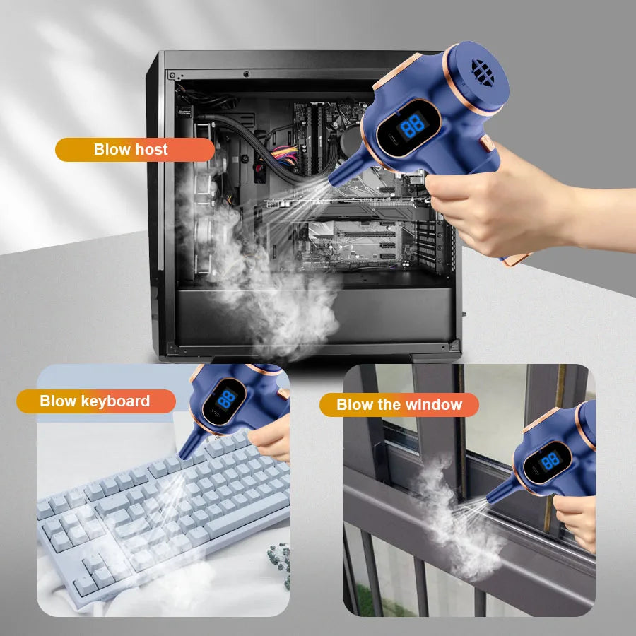 Aspirateur Sans Fil Portable 95000PA — Voiture, Canapé & Bureau | Novatek Studio
