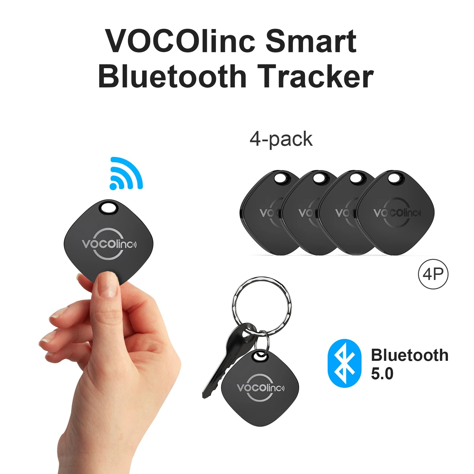 Traceur Bluetooth Anti-Perte VOCOlinc — Clés, Portefeuille & Sac | Novatek Studio