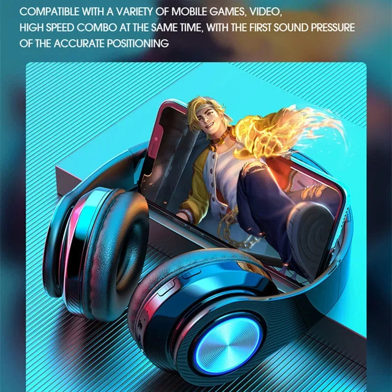 Casque Bluetooth 5.0 Pliable — ANC, 8H, FM Radio, Carte TF & Mousse Mémoire | Novatek Studio