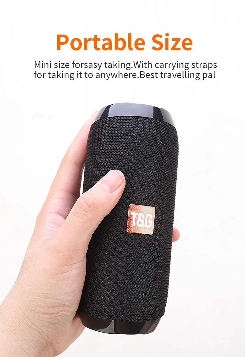 Enceinte Bluetooth Portable T&G — 10W Waterproof IPX5, FM Radio & 10H Autonomie | Novatek Studio