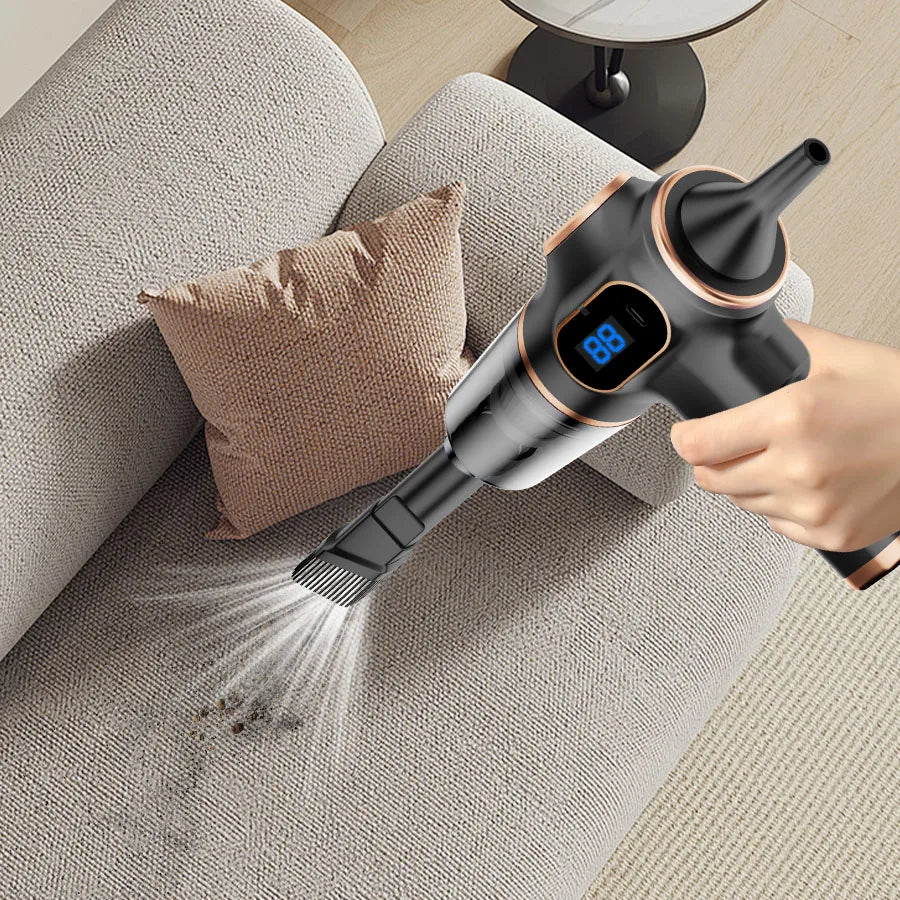 Aspirateur Sans Fil Portable 95000PA — Voiture, Canapé & Bureau | Novatek Studio