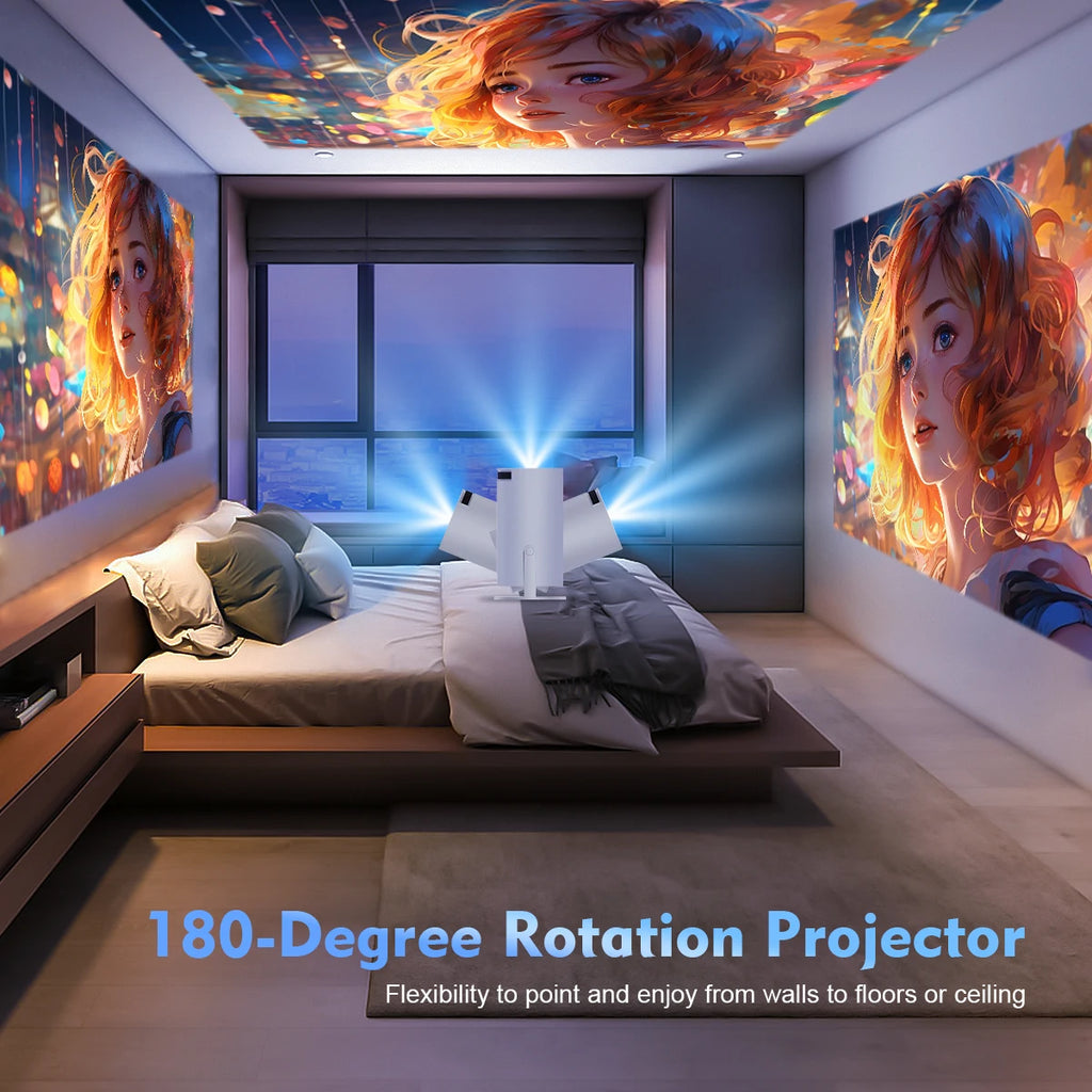 Vidéoprojecteur Magcubic HY300 Pro 290 ANSI — Android 14, WiFi 6, BT5.4 & 200 Pouces | Novatek Studio