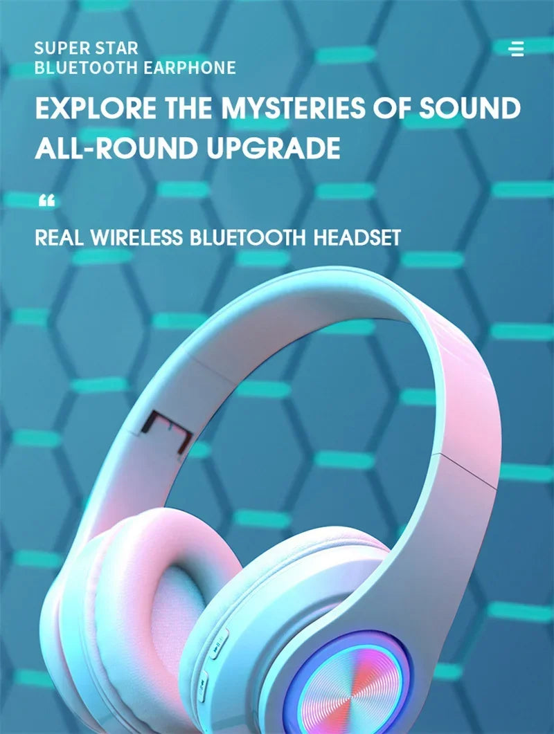 Casque Bluetooth 5.0 Pliable — ANC, 8H, FM Radio, Carte TF & Mousse Mémoire | Novatek Studio