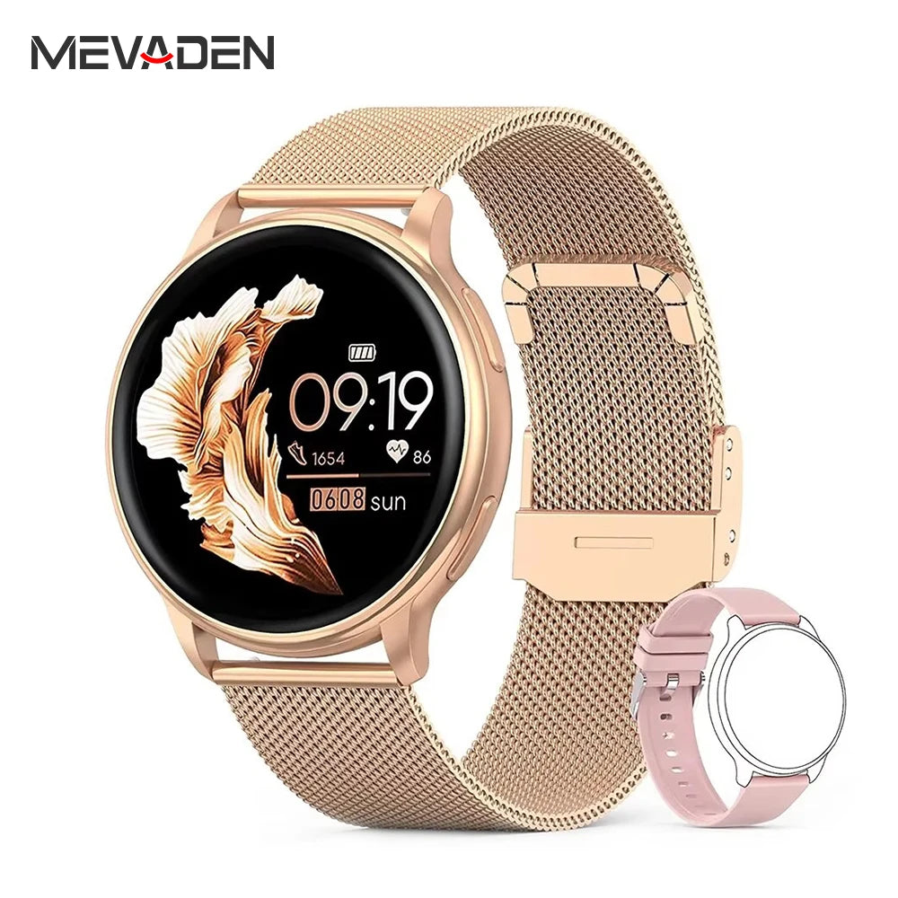 Smartwatch MEVADEN — Appels BT, Santé, 5 Jours & Cadrans Personnalisables | Novatek Studio