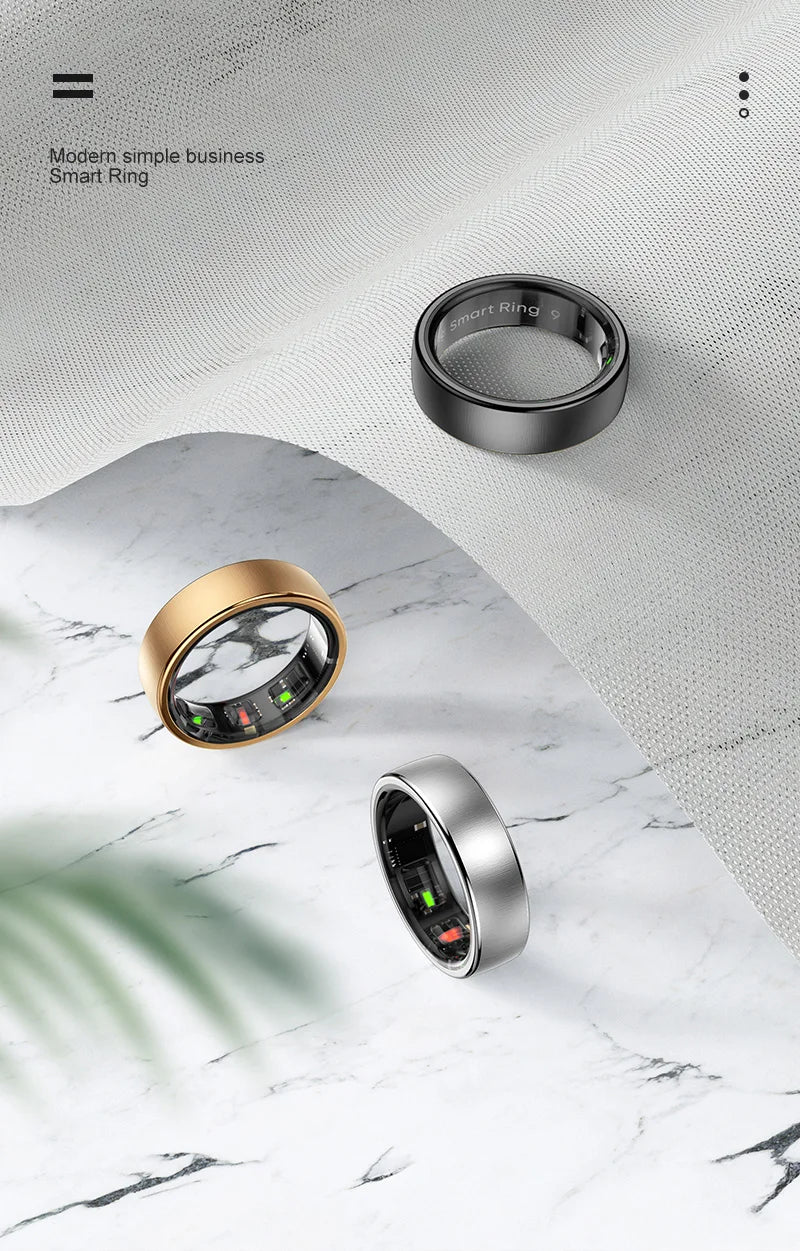 Bague Connectée Uhoofit R10 — Santé, Sommeil, IP68 5ATM & Multi-Sport | Novatek Studio