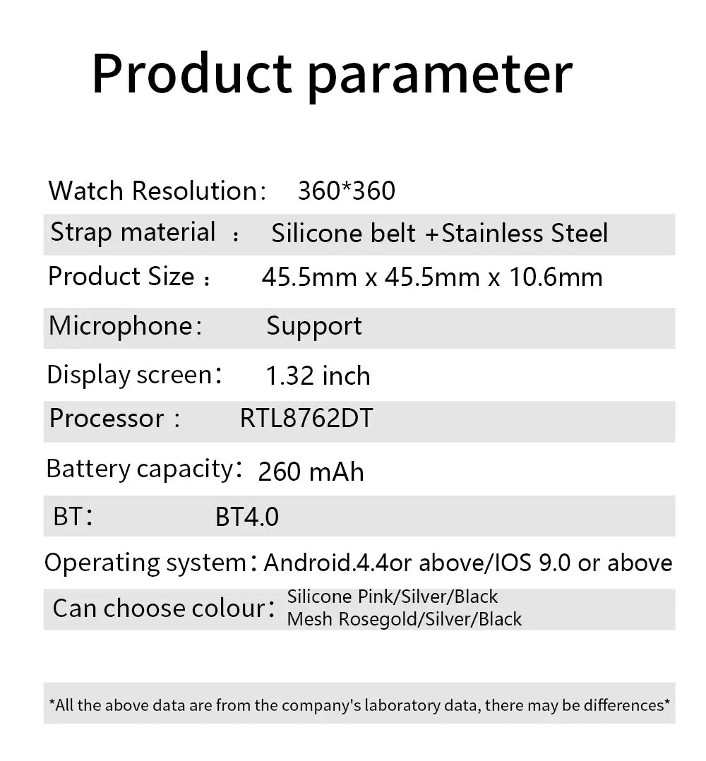 Smartwatch MEVADEN — Appels BT, Santé, 5 Jours & Cadrans Personnalisables | Novatek Studio