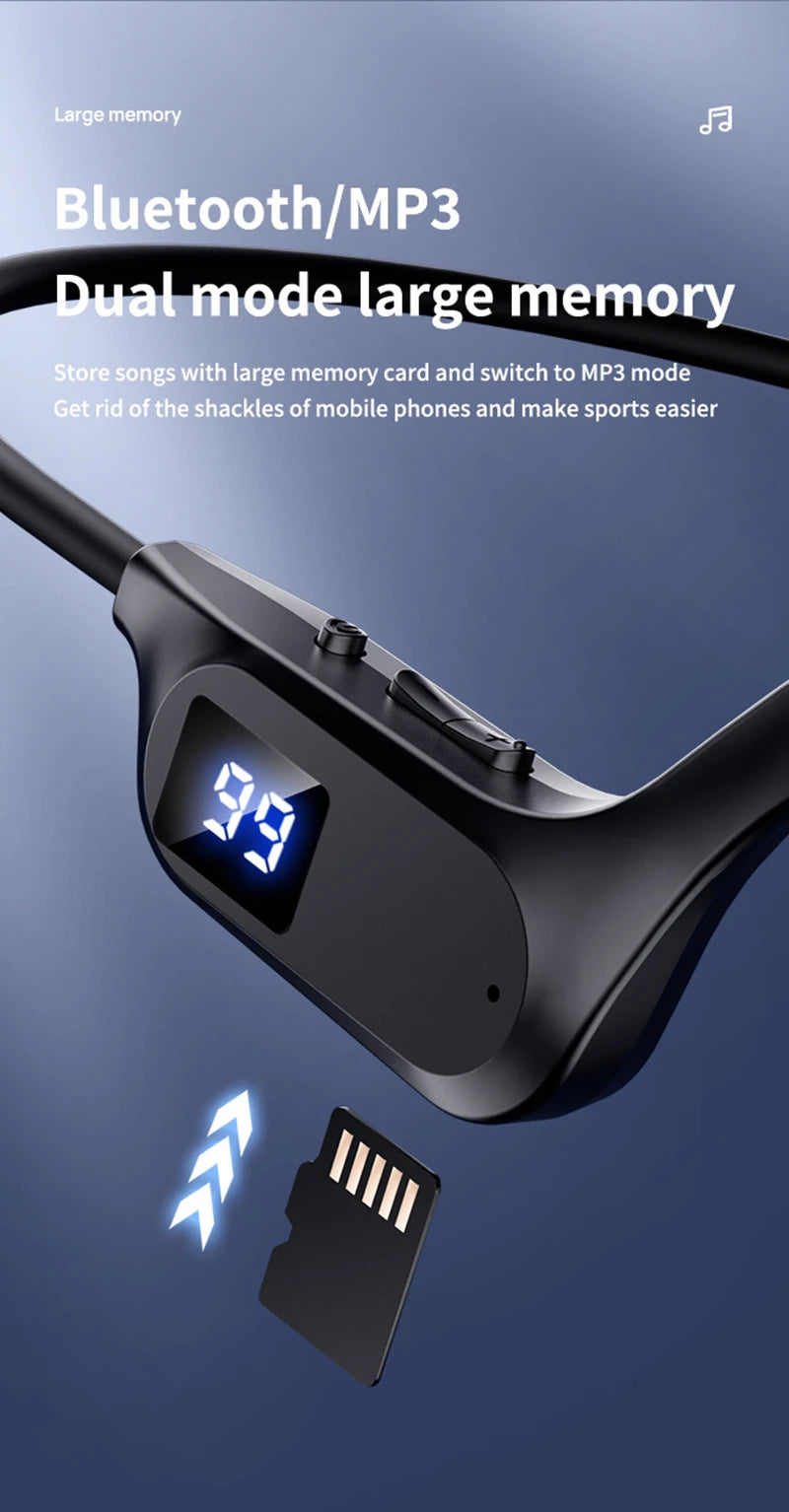Écouteurs Conduction Osseuse Bluetooth 5.2 — 32H, ANC, Waterproof & Sport | Novatek Studio