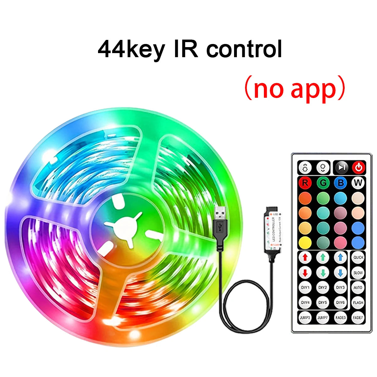 Ruban LED RGB Connecté — Contrôle APP, 16 LED/m, 5m à 30m pour Chambre & Salon | Novatek Studio