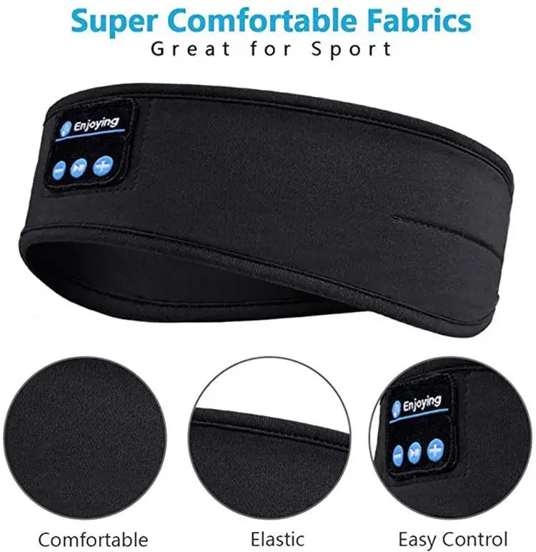 Bandeau Sommeil Bluetooth 5.0 — Écouteurs Intégrés, Masque Yeux & Sport | Novatek Studio