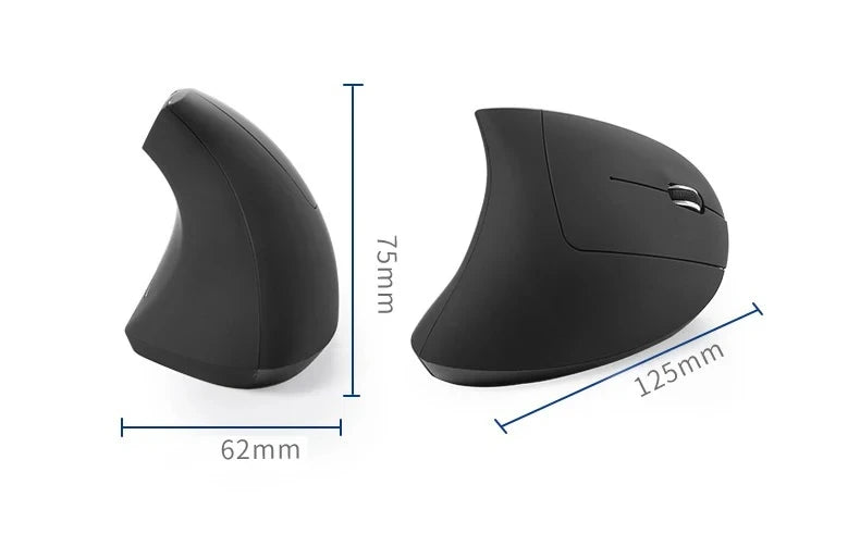 Souris Ergonomique Verticale Sans Fil — Rechargeable USB-C, 3 DPI & Silencieuse | Novatek Studio