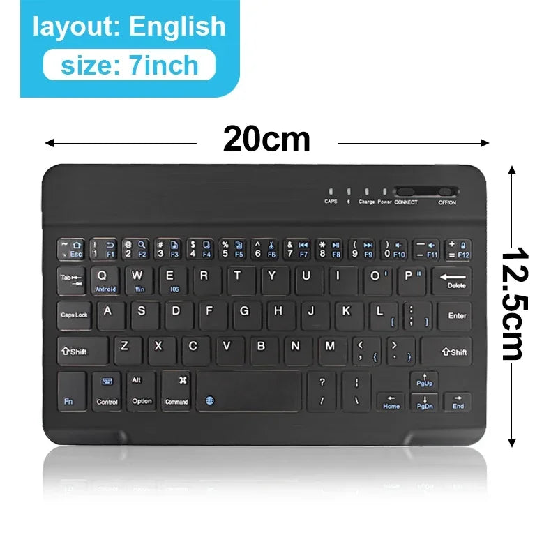 Clavier Bluetooth Mini 10" AZERTY — Rechargeable, Compatible Android/iOS/Windows | Novatek Studio